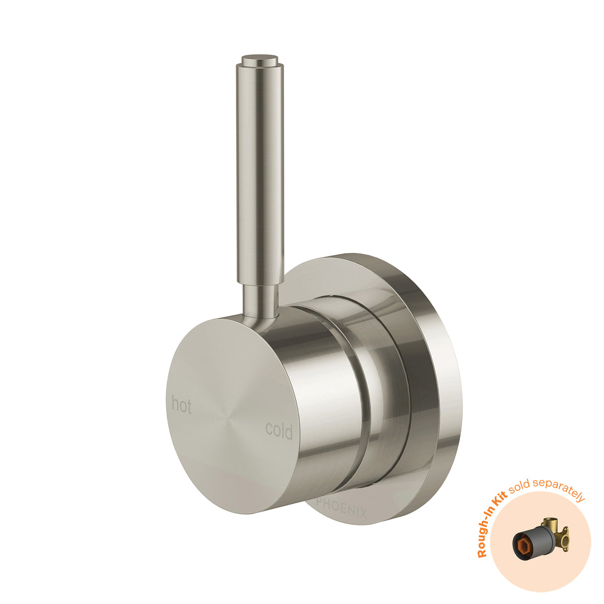 Phoenix Vivid MKII SwitchMix Shower / Wall Mixer Pin Up (Fit-Off Kit Only) Brushed Nickel – Lead Free