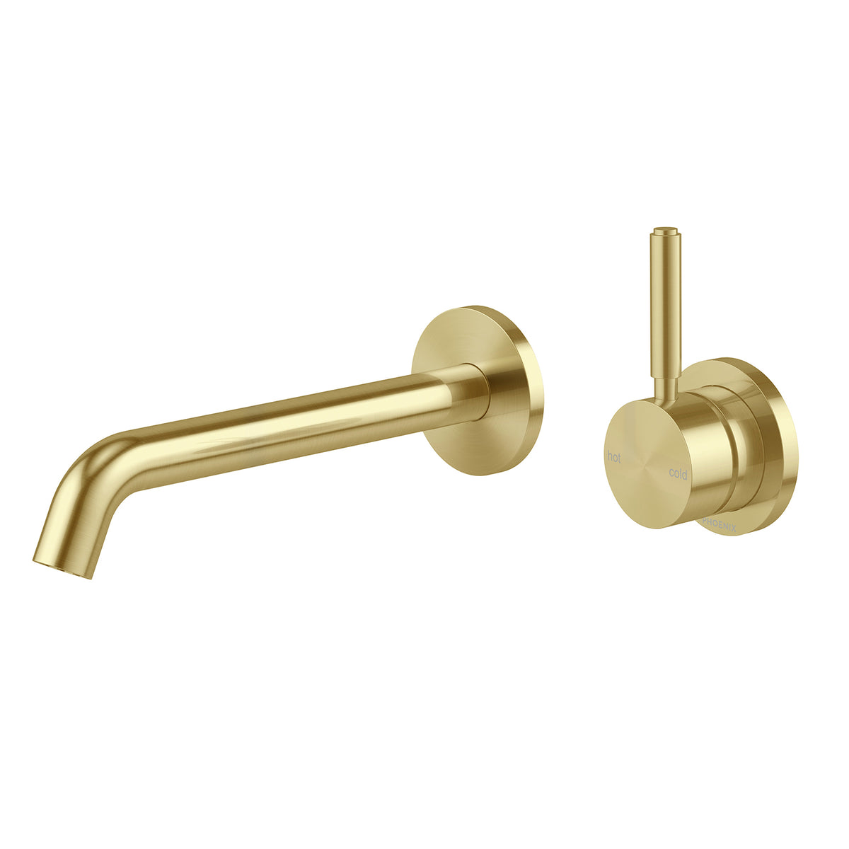 Phoenix Vivid MKII SwitchMix Wall Basin / Bath Mixer Set Pin Up (Complete Kit) Brushed Gold – Lead Free