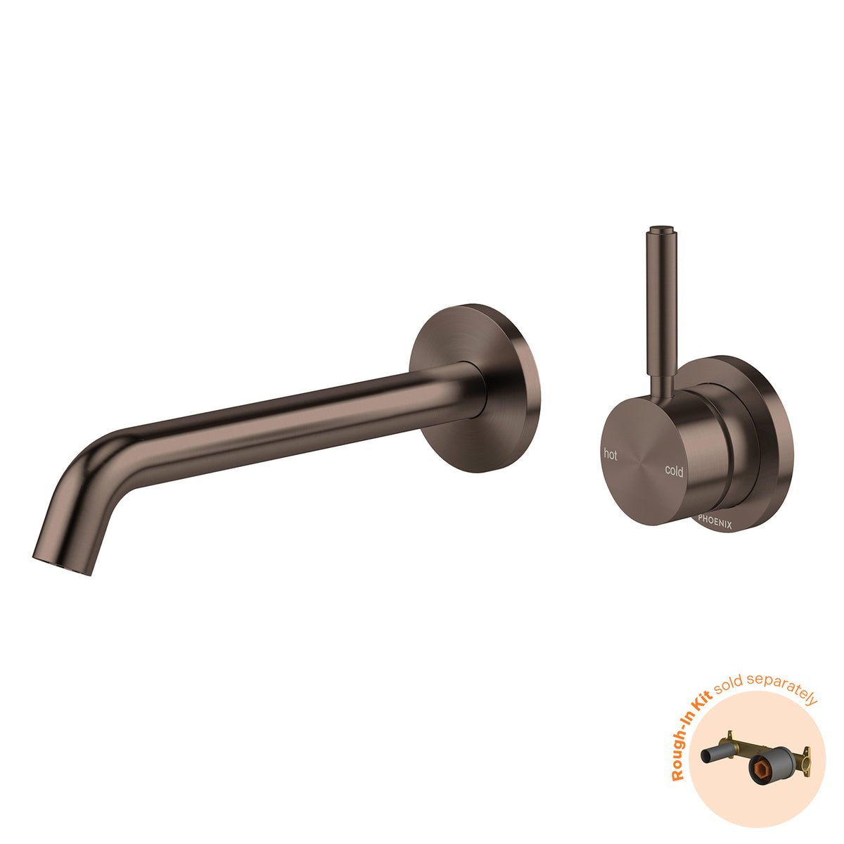 Phoenix Vivid MKII SwitchMix Wall Basin / Bath Mixer Set Pin Up (Fit-Off Kit Only) Brushed Bronze – Lead Free