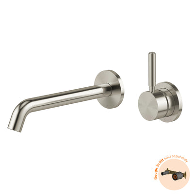 Phoenix Vivid MKII SwitchMix Wall Basin / Bath Mixer Set Pin Up (Fit-Off Kit Only) Brushed Nickel – Lead Free