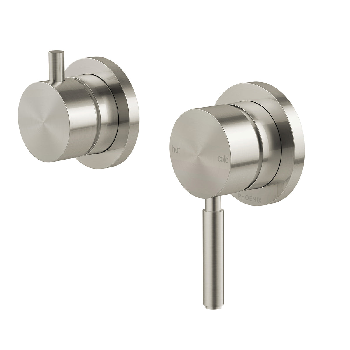 Phoenix Vivid MKII SwitchMix Shower / Bath Diverter Mixer (Complete Kit) Brushed Nickel – Lead Free