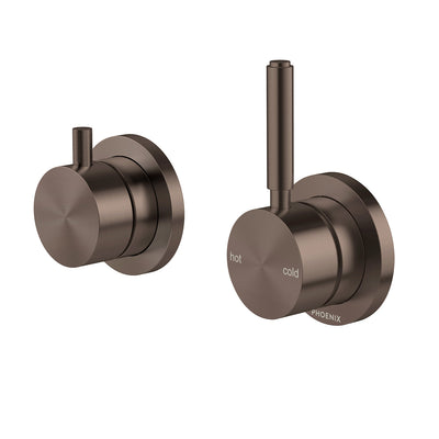 Phoenix Vivid MKII SwitchMix Shower / Bath Diverter Mixer Pin Up (Complete Kit) Brushed Bronze – Lead Free