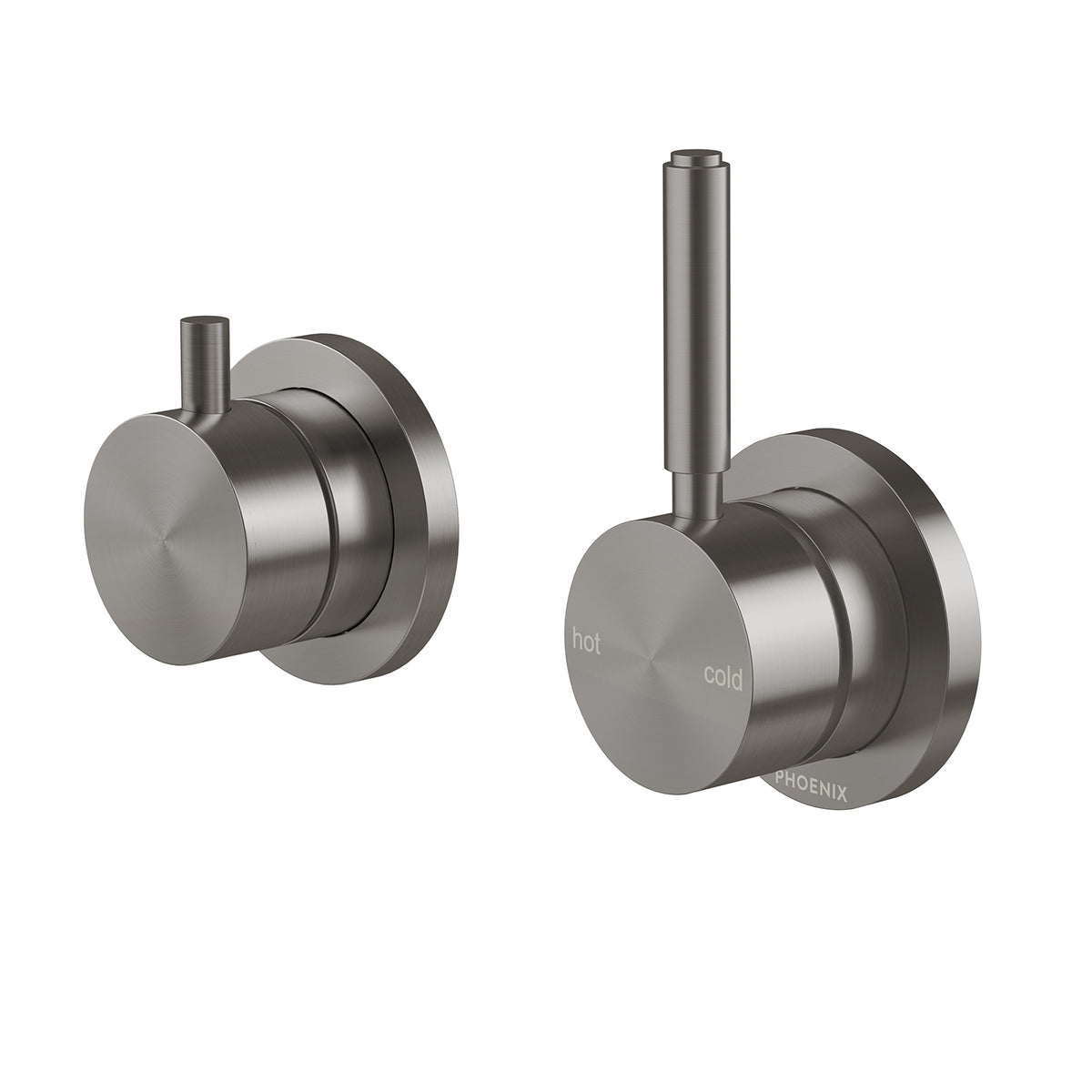 Phoenix Vivid MKII SwitchMix Shower / Bath Diverter Mixer Pin Up (Complete Kit) Brushed Carbon – Lead Free