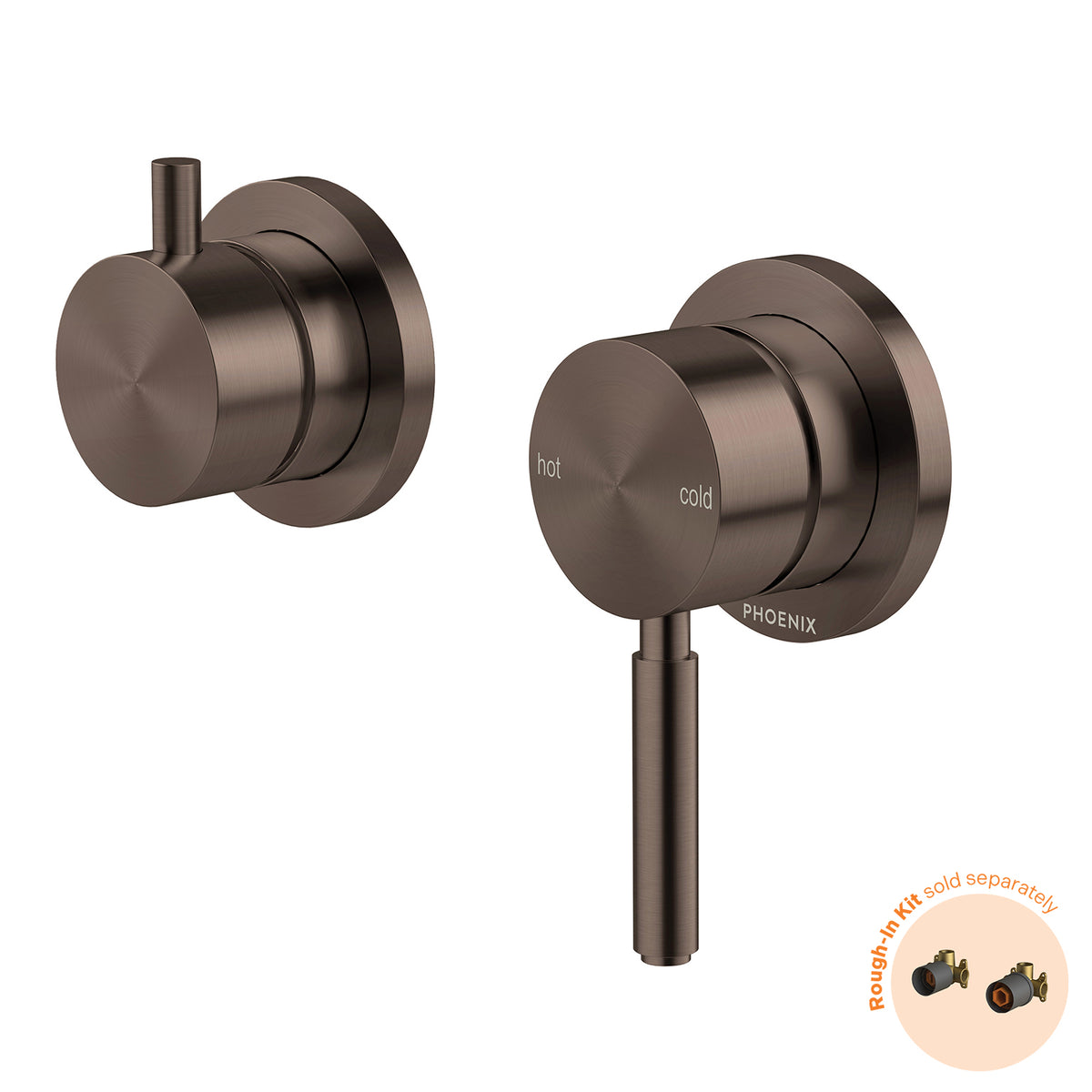 Phoenix Vivid MKII SwitchMix Shower / Bath Diverter Mixer (Fit-Off Kit Only) Brushed Bronze – Lead Free