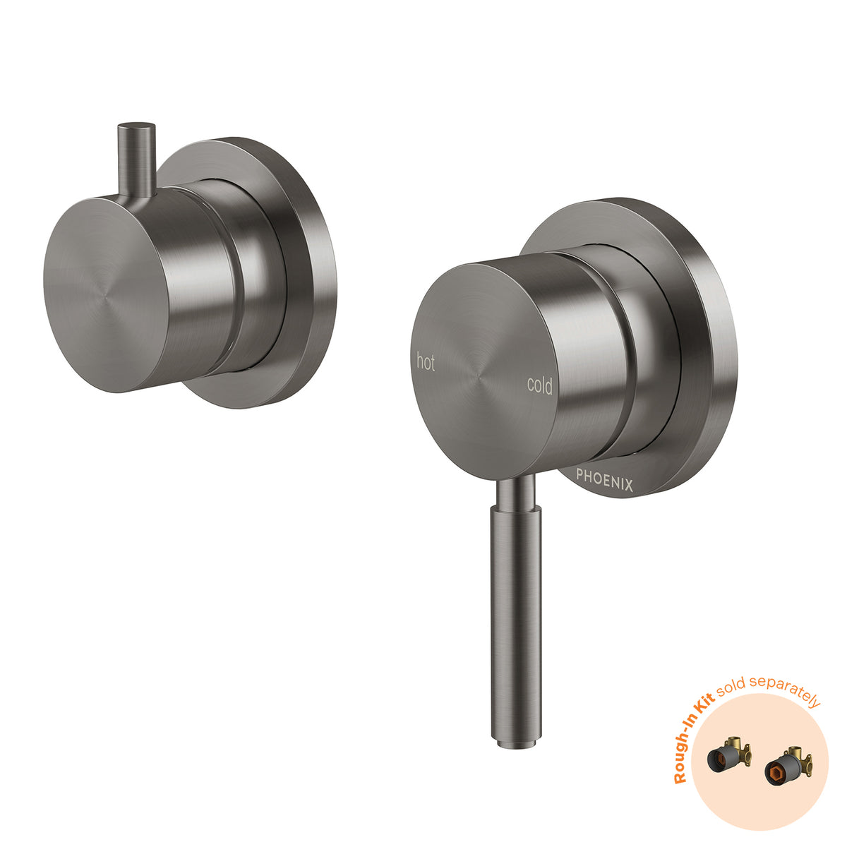 Phoenix Vivid MKII SwitchMix Shower / Bath Diverter Mixer (Fit-Off Kit Only) Brushed Carbon – Lead Free
