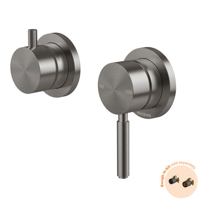 Phoenix Vivid MKII SwitchMix Shower / Bath Diverter Mixer (Fit-Off Kit Only) Brushed Carbon – Lead Free