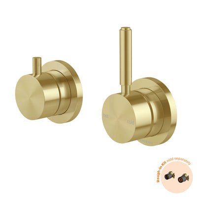 Phoenix Vivid MKII SwitchMix Shower / Bath Diverter Mixer Pin Up (Fit-Off Kit Only) Brushed Gold – Lead Free