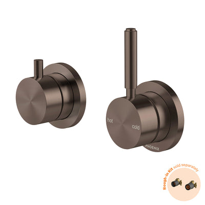 Phoenix Vivid MKII SwitchMix Shower / Bath Diverter Mixer Pin Up (Fit-Off Kit Only) Brushed Bronze – Lead Free