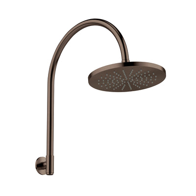 Phoenix Vivid MKII High-Rise Shower Arm and Rose 250mm Brushed Bronze