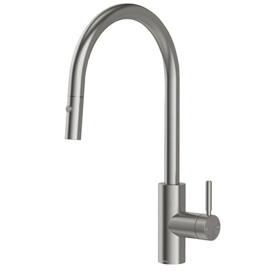 Phoenix Vivid MKII Pull Out Sink Mixer 240mm Gooseneck Brushed Carbon – Lead Free