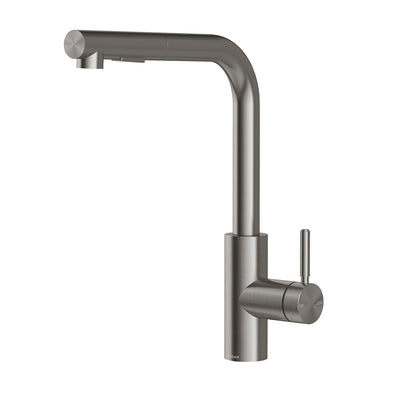 Phoenix Vivid MKII Pull Out Sink Mixer 230mm L Shaped Brushed Carbon – Lead Free