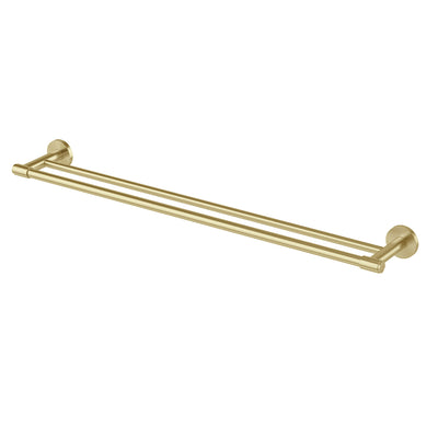 Phoenix Vivid MKII Double Towel Rail 800mm Brushed Gold