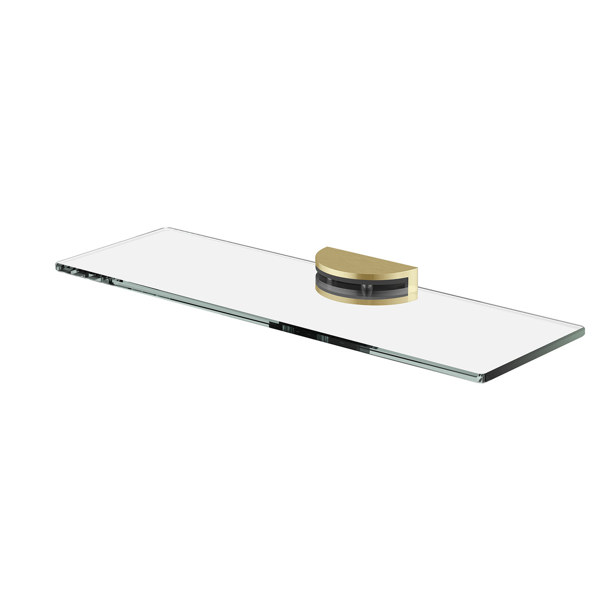 Phoenix Vivid MKII Glass Shelf 300mm Brushed Gold