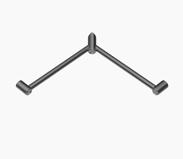 Nero Mecca Care 32mm Wrap Around Corner Grab Rail 600x600mm