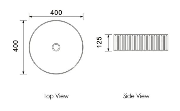 Marlo Round French Fluted Basin Matte White