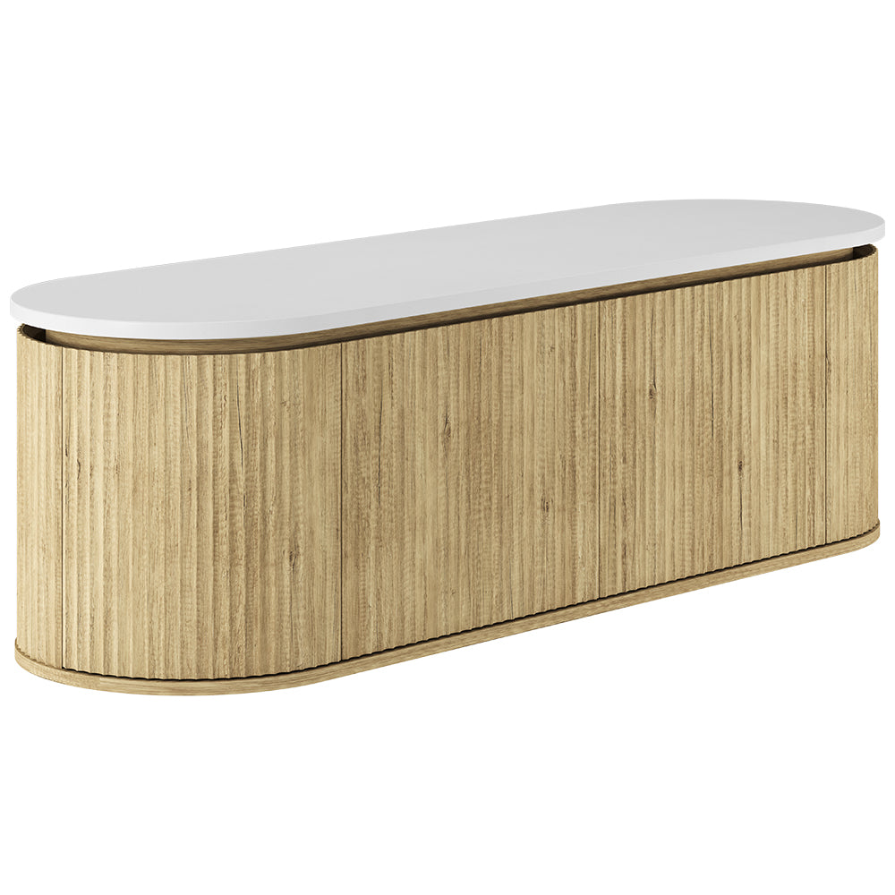 Fienza Empire Pill Scandi Oak Wall Hung Vanity