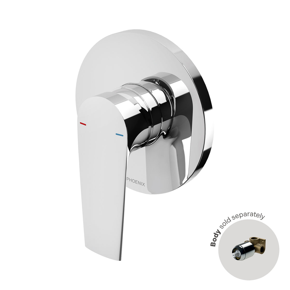 Phoenix Arlo Shower / Wall Mixer (Trim Kit Only) Chrome