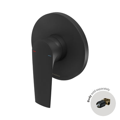 Phoenix Arlo Shower / Wall Mixer (Trim Kit Only) Matte Black