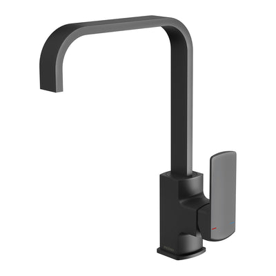Phoenix Teva Sink Mixer 200mm Squareline Matte Black – Lead Free
