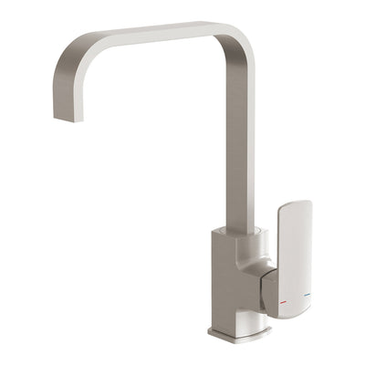 Phoenix Teva Sink Mixer 200mm Squareline Brushed Nickel – Lead Free