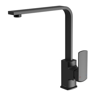 Phoenix Teva Sink Mixer 200mm Squareline 6 Star Matte Black – Lead Free