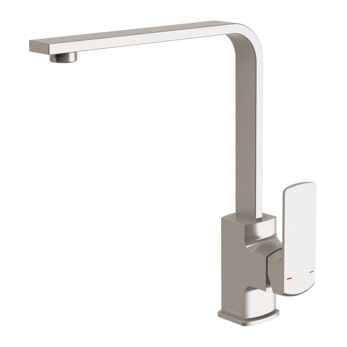 Phoenix Teva Sink Mixer 200mm Squareline 6 Star Brushed Nickel – Lead Free