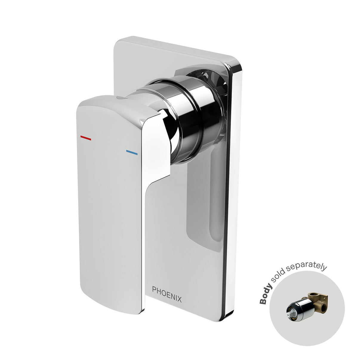 Phoenix Teva Shower / Wall Mixer (Trim Kit Only) Chrome