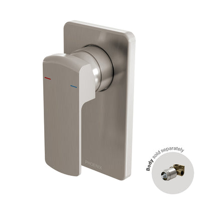 Phoenix Teva Shower / Wall Mixer (Trim Kit Only) Brushed Nickel