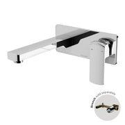 Phoenix Teva Wall Basin / Bath Mixer Set 200mm (Trim Kit Only) 6 Star Chrome – Lead Free