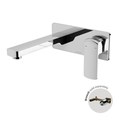 Phoenix Teva Wall Basin / Bath Mixer Set 200mm (Trim Kit Only) 6 Star Chrome – Lead Free