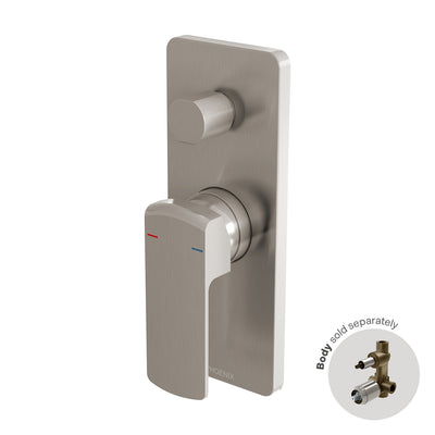 Phoenix Teva Shower / Bath Diverter Mixer (Trim Kit Only) Brushed Nickel