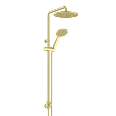 Greens Glide RainBoost Twin Rail Shower - PVD Brushed Brass