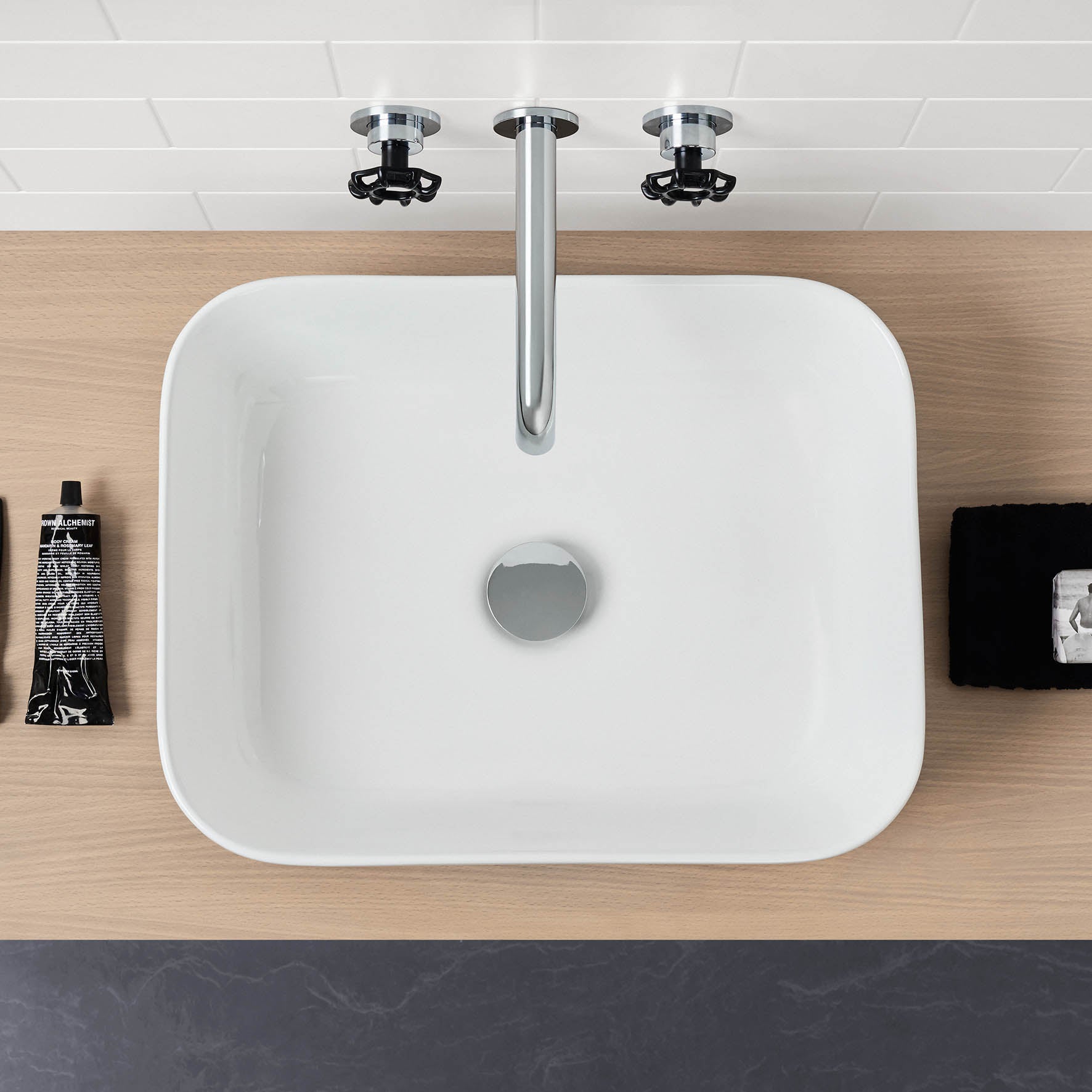 Caroma Tribute Above Counter Basin Rectangle 490mm