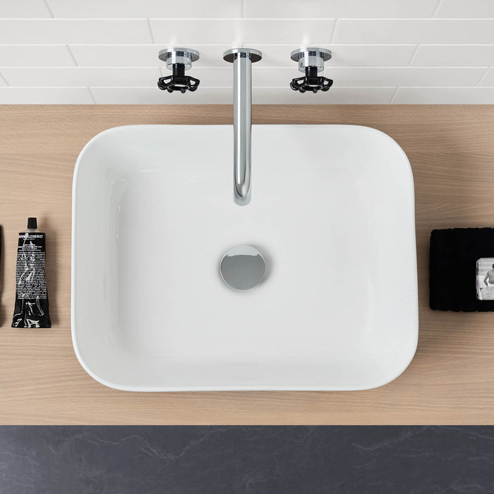 Caroma Tribute Above Counter Basin Rectangle 490mm