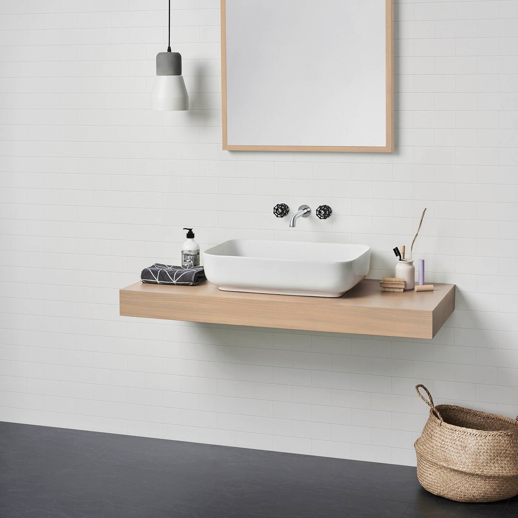 Caroma Tribute Above Counter Basin Rectangle 600mm