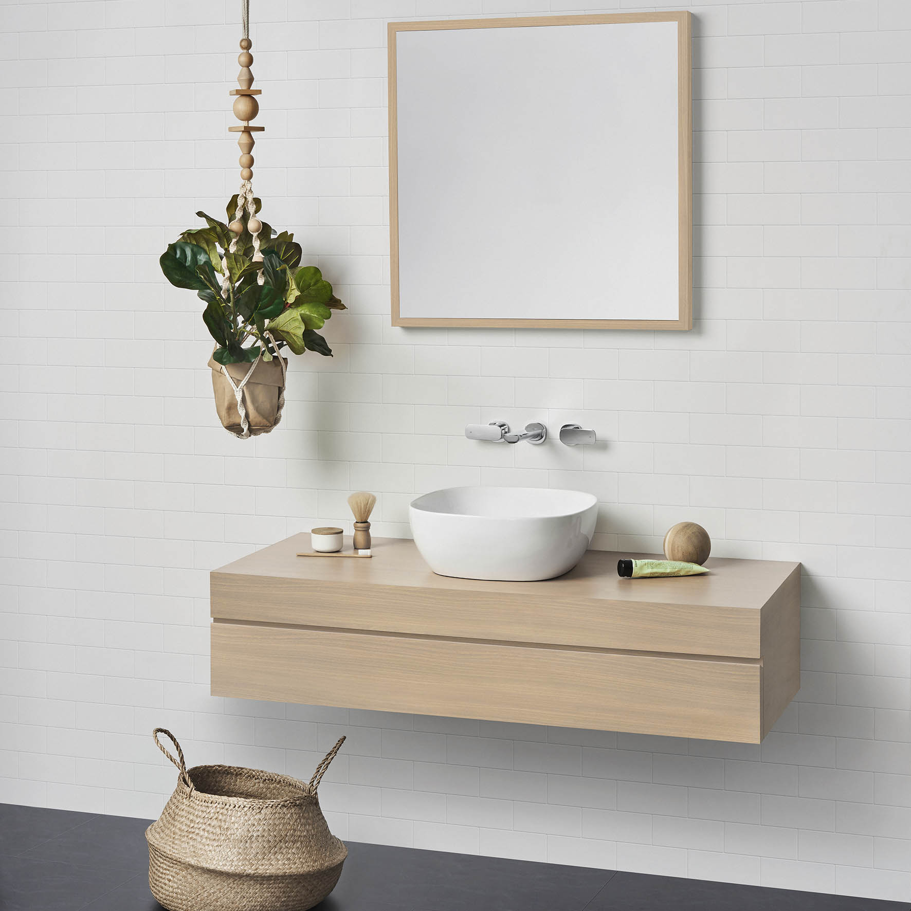 Caroma Tribute Above Counter Basin Square 400mm