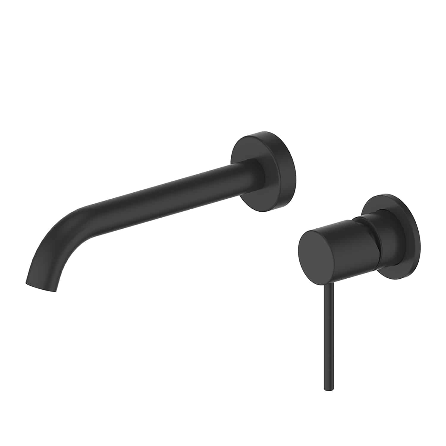 Greens Gisele Wall Basin / Bath Mixer Set Matte Black