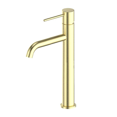 Greens Gisele Tower Basin Mixer Brushed Brass