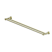 Reason Double Towel Rail - PVD Brushed Brass