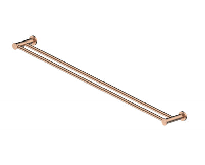 Greens Reason Double Towel Rail - PVD Brushed Copper