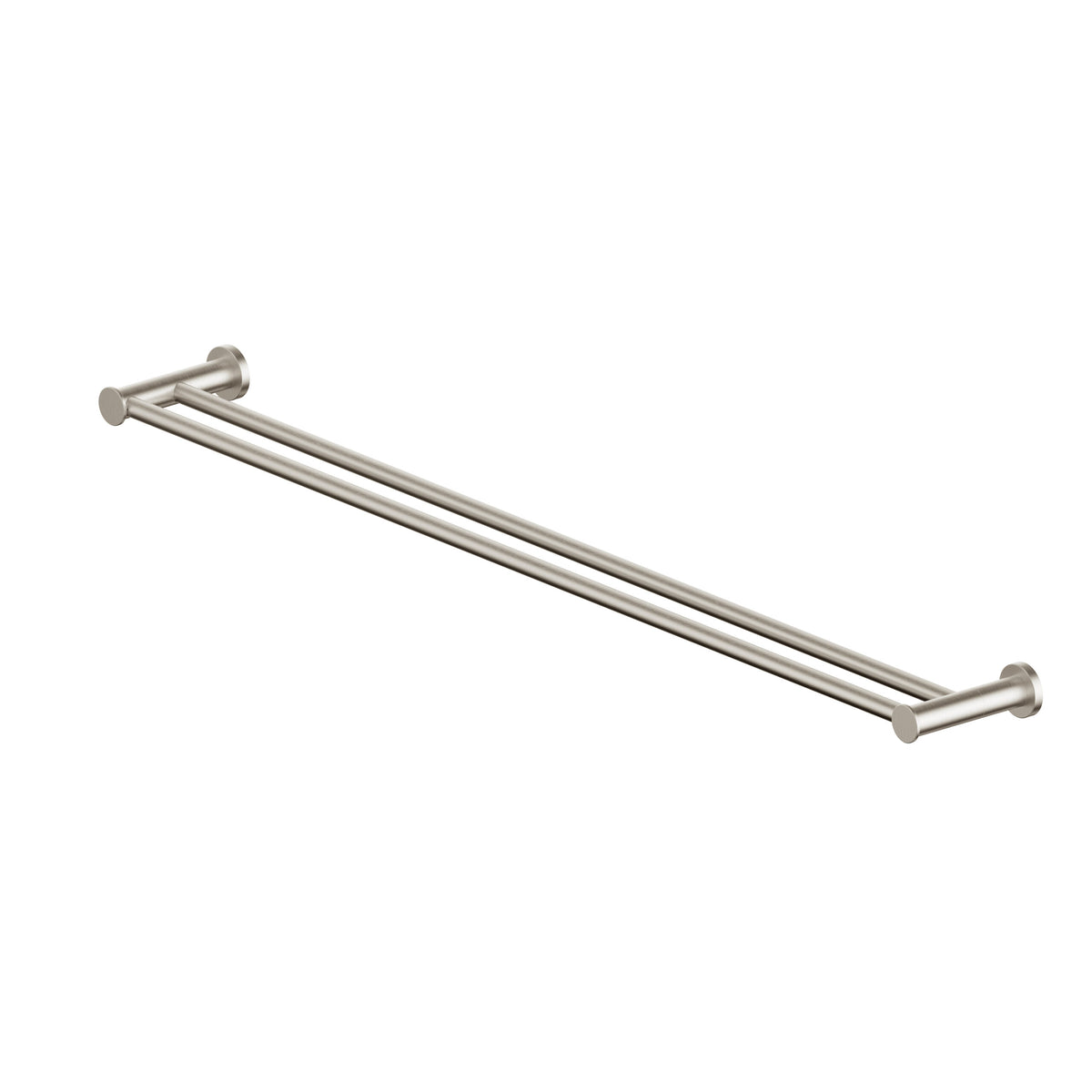 Reason Double Towel Rail - PVD Brushed Nickel