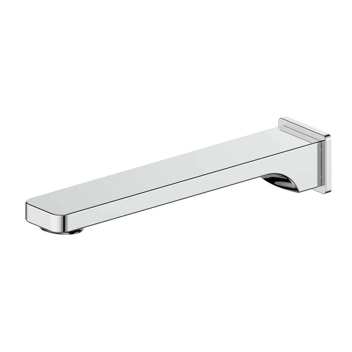 Swept Bath Spout - Chrome