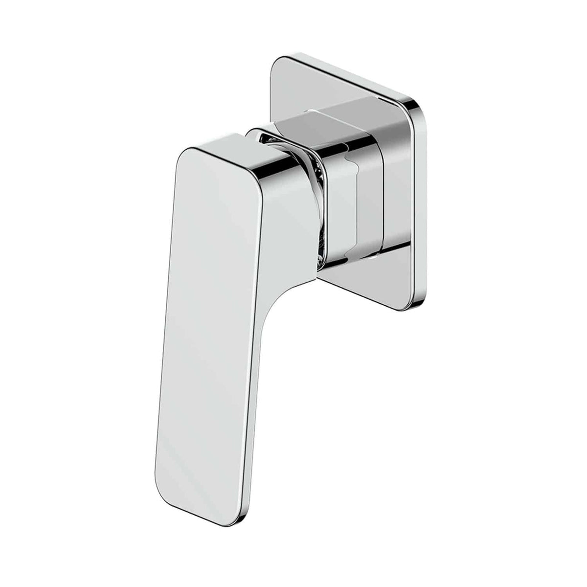 Swept Shower Mixer Trim Set - Chrome
