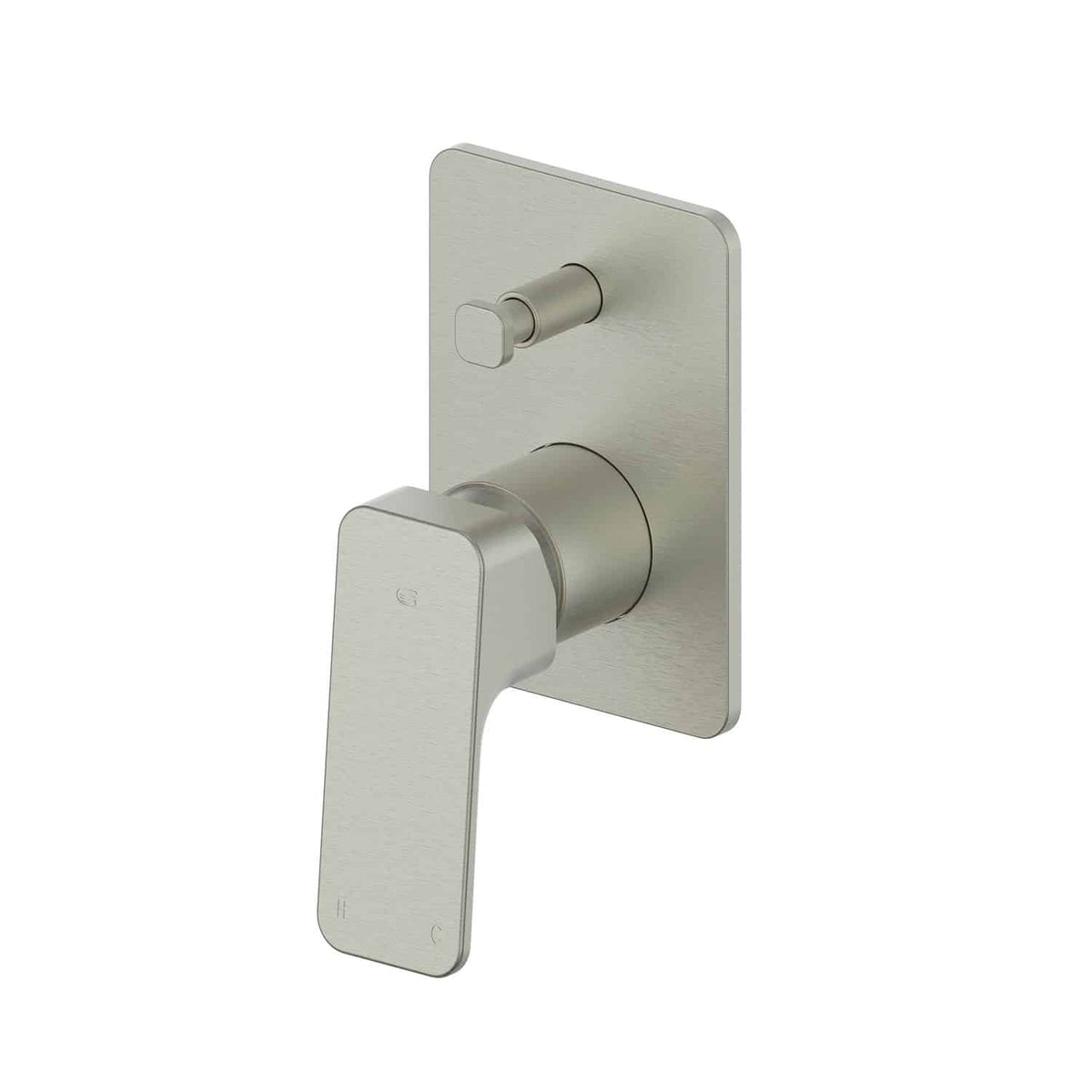 Swept Shower Diverter Mixer - PVD Brushed Nickel