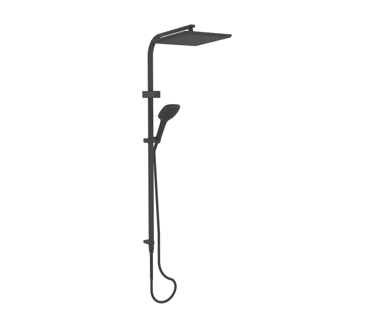 Skyla AirFlo™ Twin Rail Shower - PVD Gunmetal