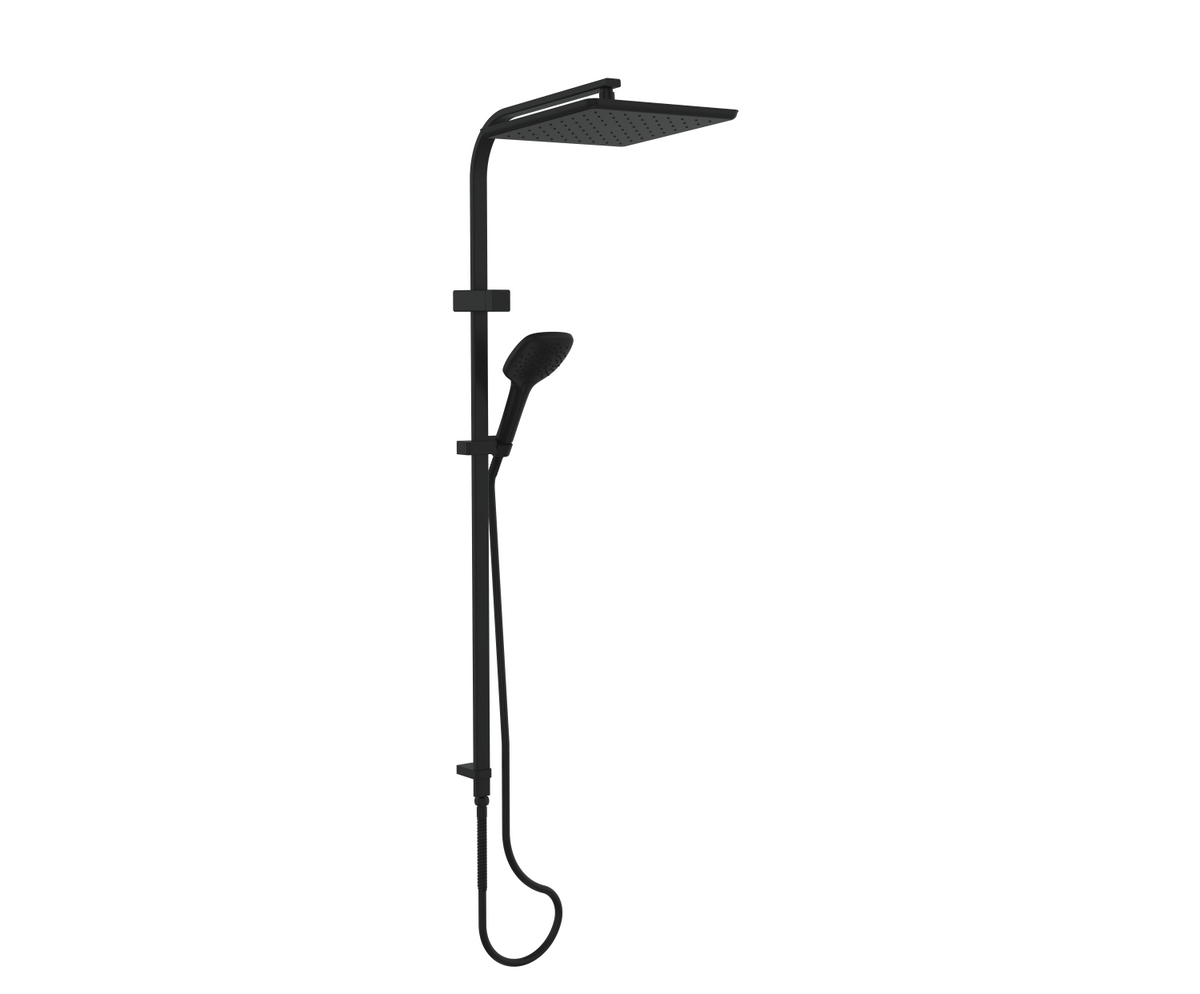 Skyla AirFlo™ Twin Rail Shower - Matte Black