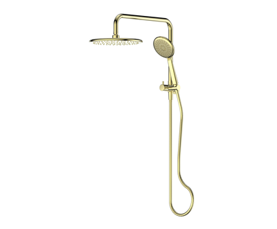 Greens Rocco Short Twin Rail Shower - PVD Brushed Brass