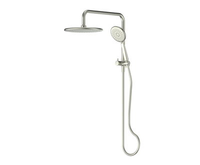 Greens Rocco Short Twin Rail Shower - PVD Brushed Nickel