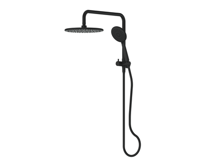 Greens Rocco Short Twin Rail Shower - Matte Black