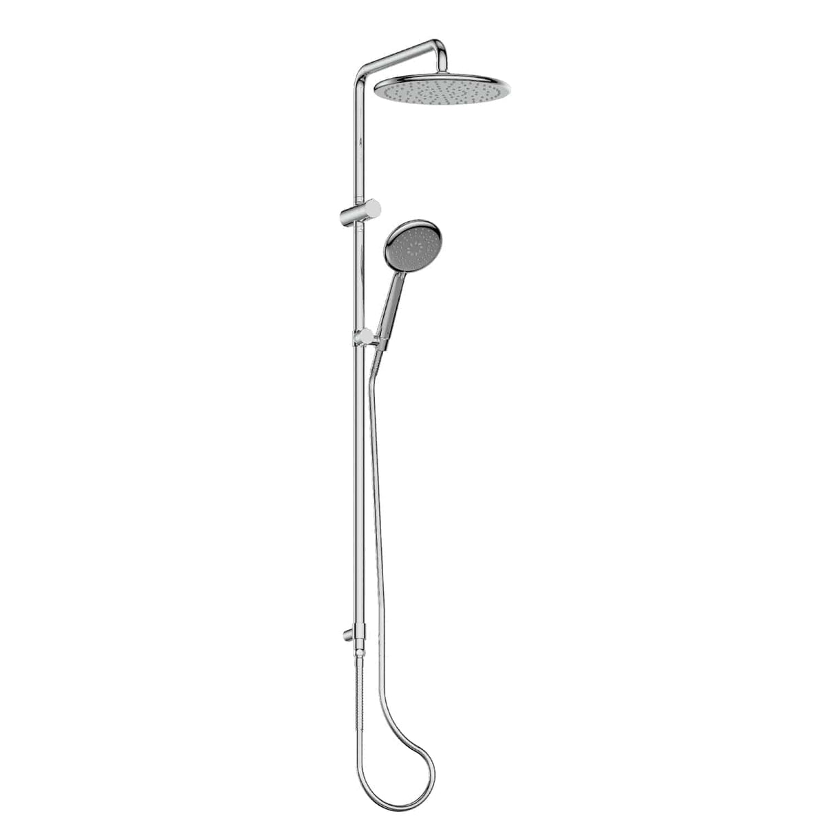 Rocco Twin Rail Shower - Chrome